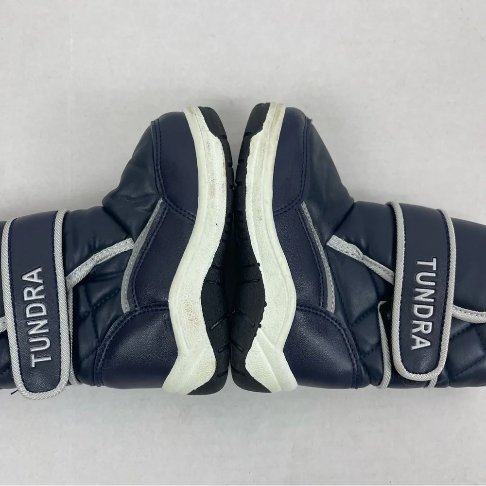 Tundra Snow Navy Blue Cold Weather Teddy Winter Boots Unisex‎ Size 5